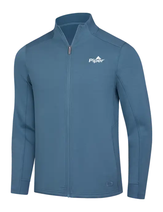 OGIO Light Slate Blue Transcend Full-Zip w/Piper Logo