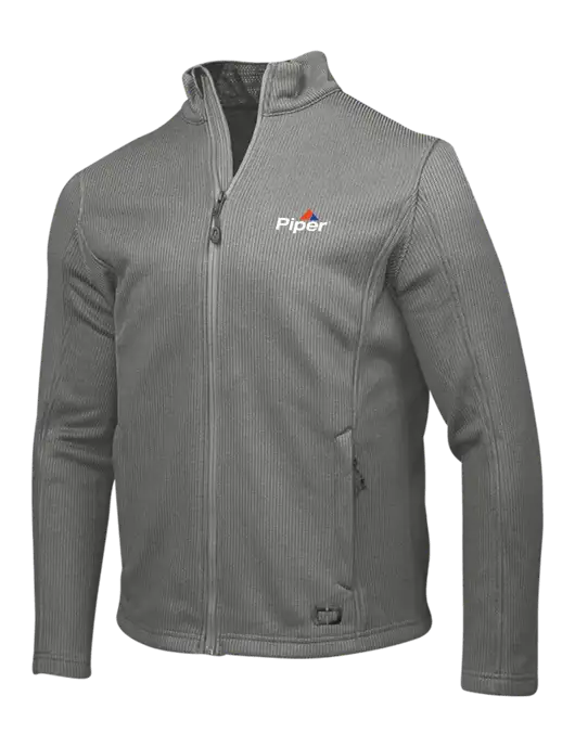 OGIO Medium Grey Grit Fleece Jacket w/Piper Logo