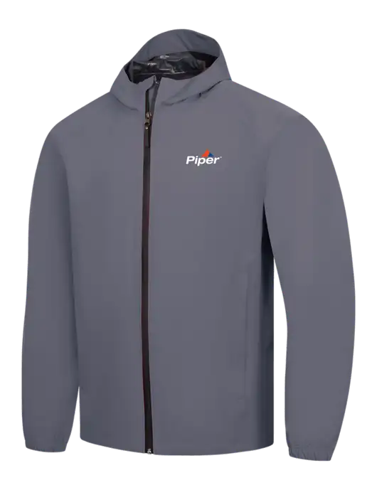 Dark Grey Essential Rain Jacket w/Piper Logo