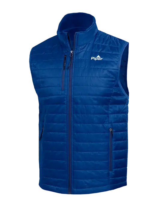Packable Royal Puffy Vest w/Piper Logo