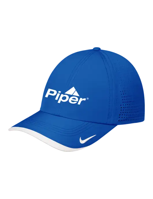 Nike Royal/White Dri-FIT Perforated Performance Cap w/Piper Logo