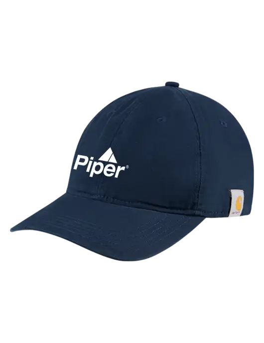 Carhartt Navy Cotton Canvas Cap w/Piper Logo