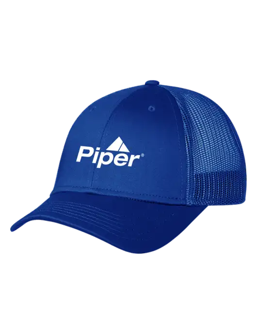 Royal Mesh Trucker Cap Snap Back w/Piper Logo