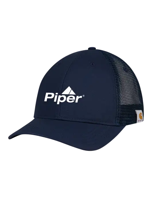 Carhartt Navy Trucker Rugged Pro Series Cap w/Piper Logo