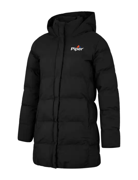 Mercer+Mettle Womens Deep Black Puffy Parka  w/Piper Logo