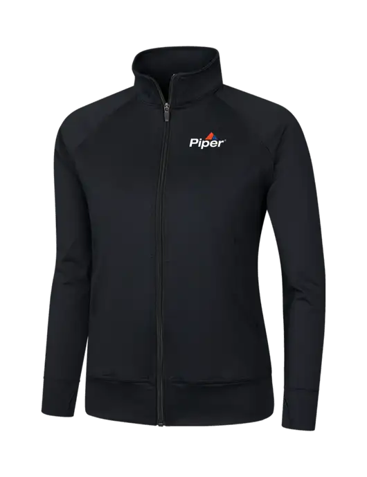 Womens Black NRG Fitness Jacket w/Piper Logo