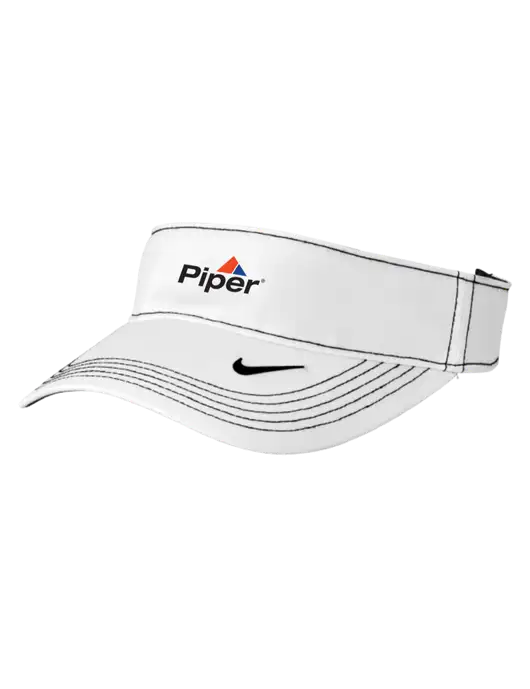 Nike White Dri-FIT Ace Visor w/Piper Logo
