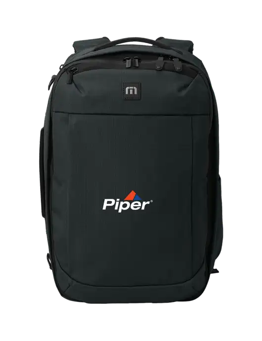TravisMathew Black Convertible Backpack w/Piper Logo
