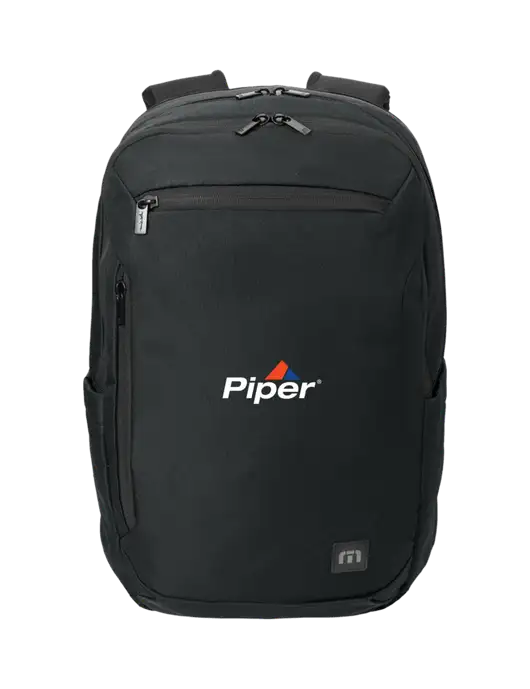 TravisMathew Black Duration Backpack w/Piper Logo