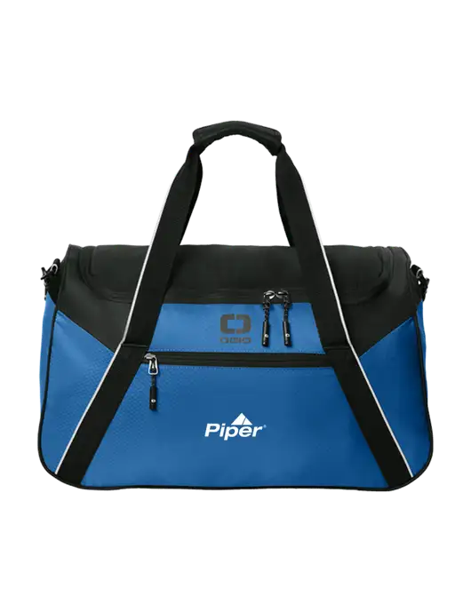 OGIO Light Navy/Black Inception Duffel w/Piper Logo