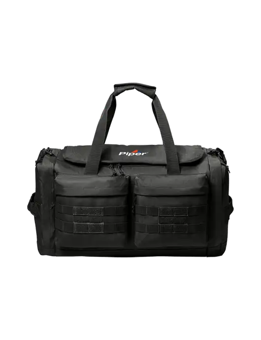 CornerStone Black Tactical Duffel w/Piper Logo