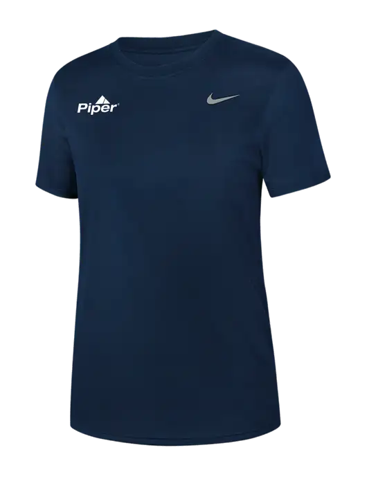 Nike Womens Team rLegend Navy T-Shirt w/Piper Logo