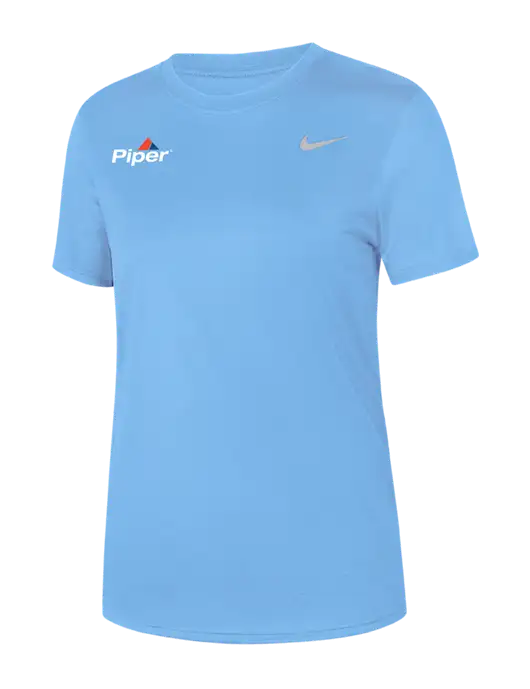 Nike Womens Team rLegend Light Blue T-Shirt w/Piper Logo