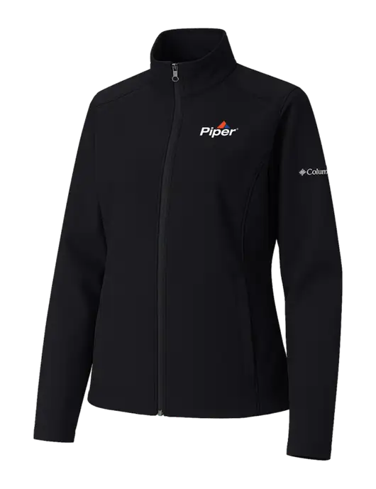 Columbia Womens Black Kruser Ridge Softshell Jacket w/Piper Logo