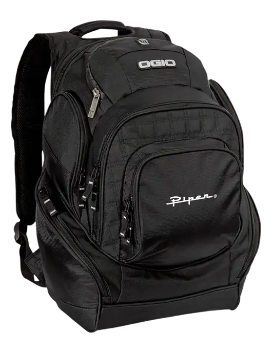 OGIO Black Mastermind Pack w/Vintage Piper Logo