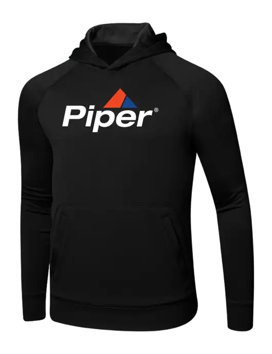 Tech Black Fleece Hooded Sweatshirt w/Piper Logo