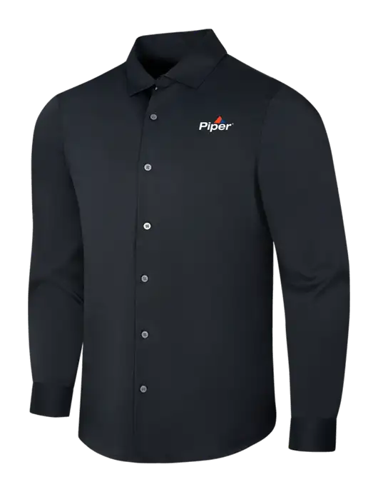 Black City Stretch Shirt w/Piper Logo