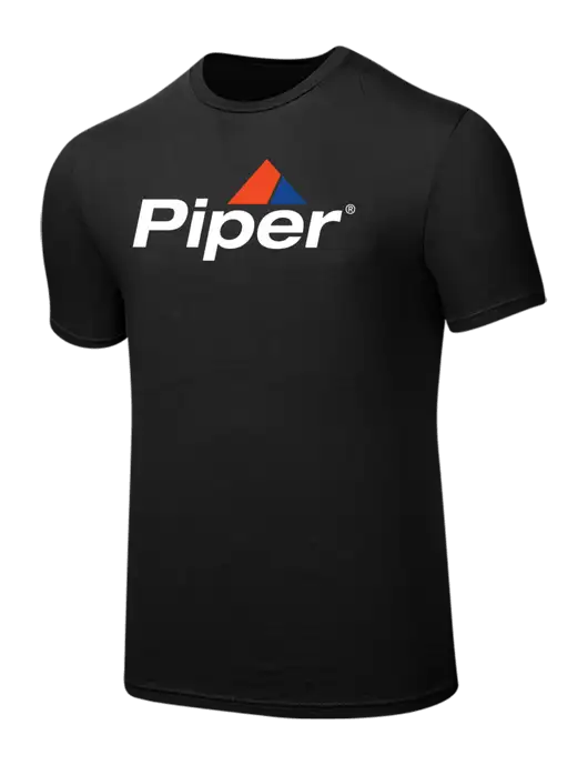 Seriously Soft Black T-Shirt w/Piper Logo