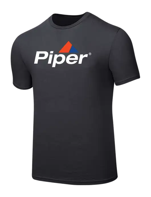 Seriously Soft Charcoal T-Shirt w/Piper Logo