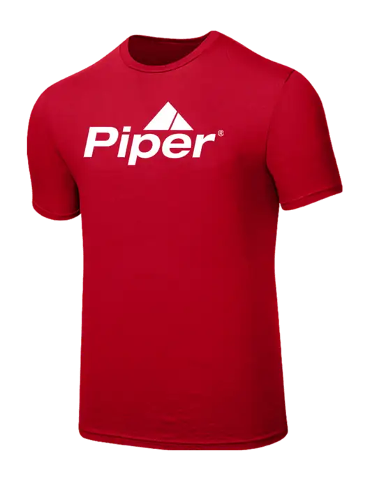 Seriously Soft Red T-Shirt w/Piper Logo