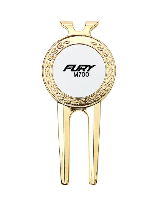 Gold Divot Tool, 1.5 x 3 w/M700 Fury Logo