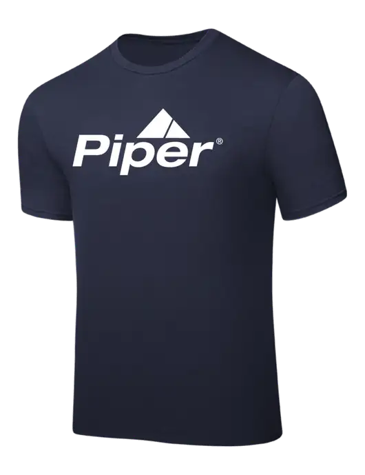 Navy PosiCharge Competitor Tee w/Piper Logo