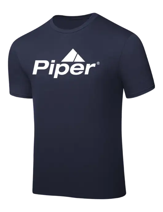 Navy PosiCharge Competitor Tee w/Piper Logo