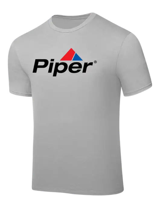 Silver PosiCharge Competitor Tee w/Piper Logo