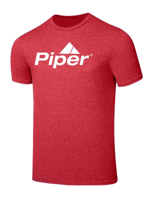 Seriously Soft Heathered Red T-Shirt w/Piper Logo