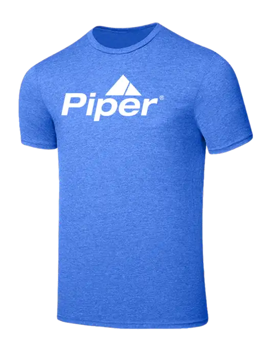 Seriously Soft Heathered Royal T-Shirt w/Piper Logo
