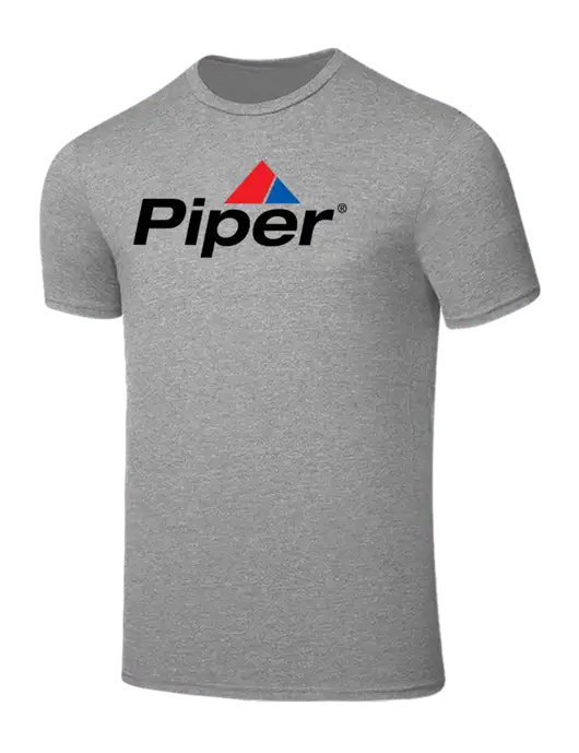 Seriously Soft Light Heather Grey T-Shirt w/Piper Logo
