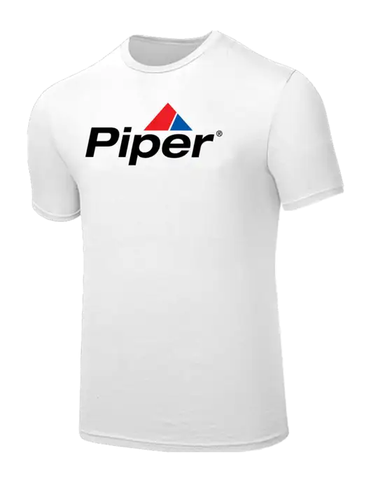 Seriously Soft White T-Shirt w/Piper Logo