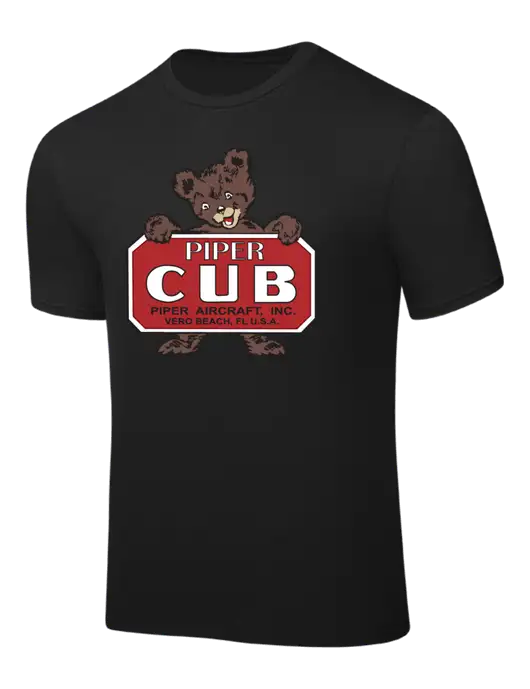 Black PosiCharge Competitor Tee w/Piper Cub Logo