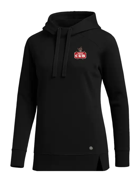 OGIO Black Womens Luuma Pullover Fleece Hoodie w/Piper Cub Logo