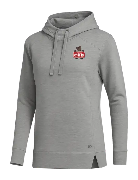 OGIO Heather Grey Womens Luuma Pullover Fleece Hoodie w/Piper Cub Logo