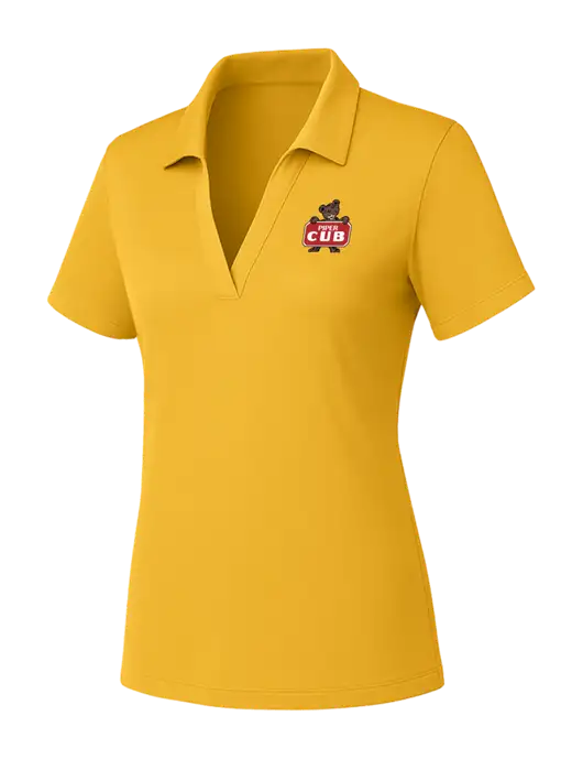 Yellow Gold Womens PosiCharge RacerMesh Polo w/Piper Cub Logo