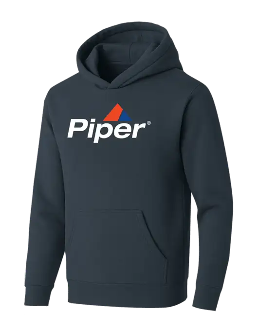 BELLA+CANVAS Dark Grey Sponge Fleece Pullover Hoodie w/Piper Logo