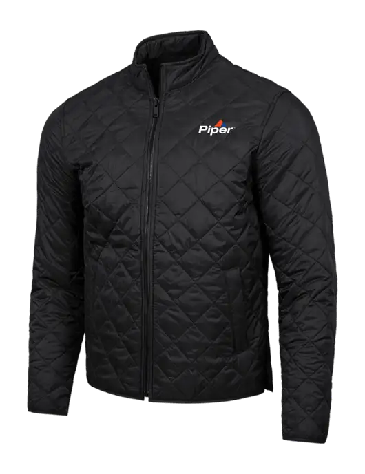 Mercer+Mettle Black Quilted Full-Zip Jacket w/Piper Logo
