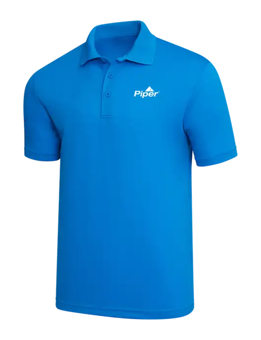 Sapphire Blue PosiCharge RacerMesh Polo w/Piper Logo