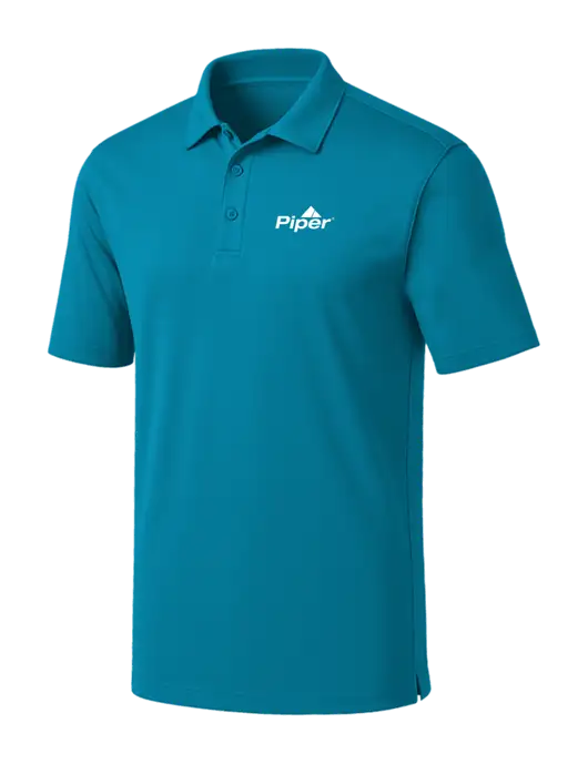 Sapphire Blue Silk Touch Performance Polo w/Piper Logo