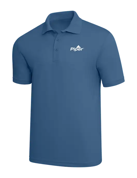 Slate Blue PosiCharge RacerMesh Polo w/Piper Logo