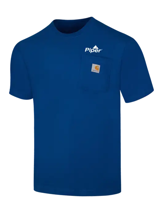 Carhartt Workwear Dark Sapphire Pocket Short Sleeve T-Shirt w/Piper Logo