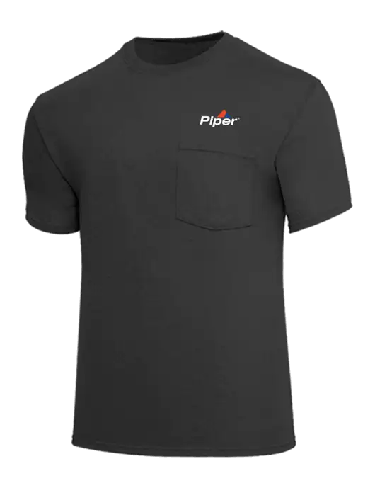 Core Blend Charcoal Grey Pocket T-Shirt w/Piper Logo