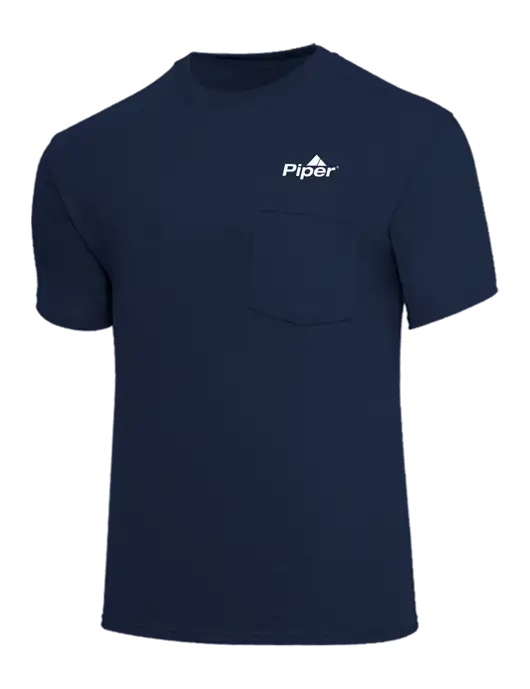 Core Blend Navy Pocket T-Shirt w/Piper Logo