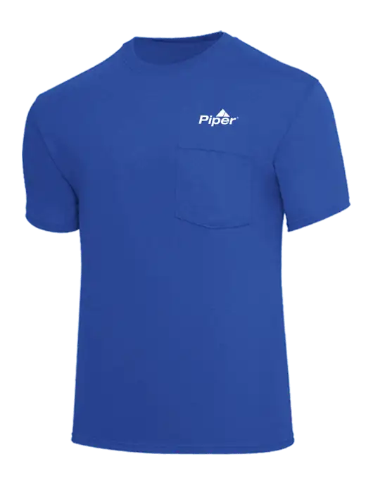 Core Blend Royal Pocket T-Shirt w/Piper Logo