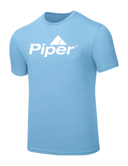 Seriously Soft Light Blue T-Shirt w/Piper Logo