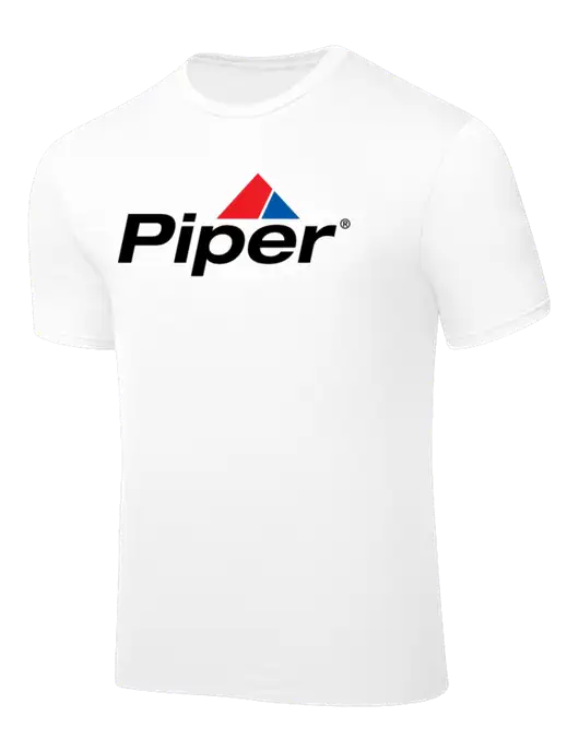 White PosiCharge Competitor Tee w/Piper Logo
