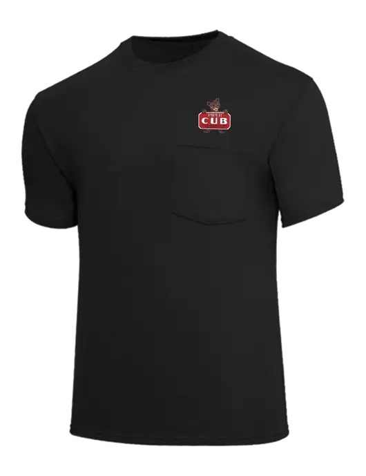 Core Blend Black Pocket T-Shirt w/Piper Cub Logo