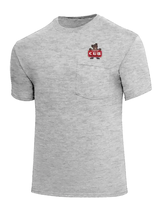 Core Blend Light Grey Heather Pocket T-Shirt w/Piper Cub Logo