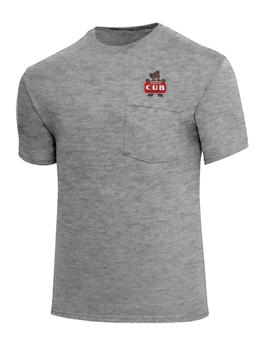 Core Blend Medium Grey Heather Pocket T-Shirt w/Piper Cub Logo